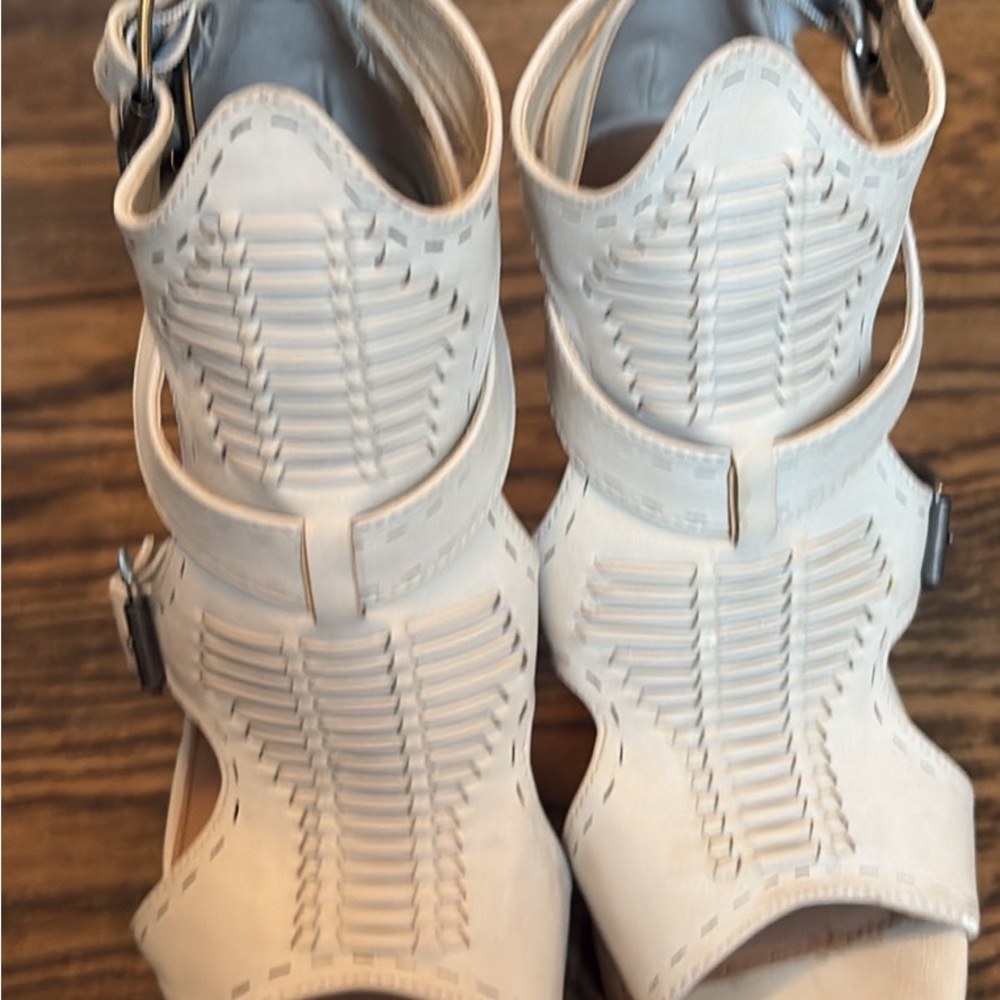 Not Rated White Wedge Sandals